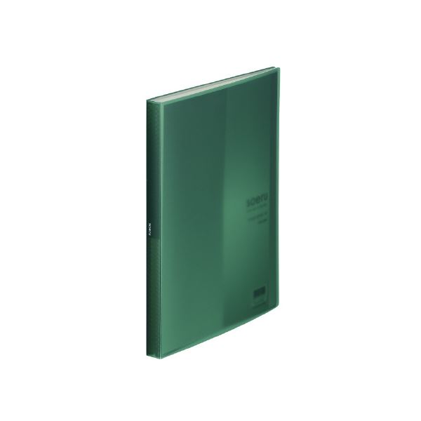 （まとめ）LIHITLAB クリヤーブック40P N8102-7 緑（×10セット） [21]