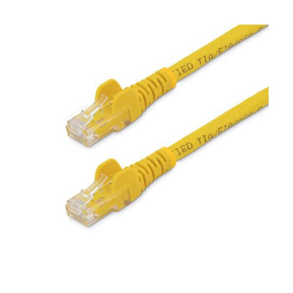 （まとめ） StarTech.com カテゴリ6 LANケーブル RJ45モールドコネクタ 5m イエロー N6PATC5MYL 1本 【×3セット】 [21]