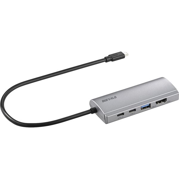 バッファロー USB Type-C接続 ドッキングステーション PD対応 HDMI出力 シルバー LUD-U3-CGHDSV [21]