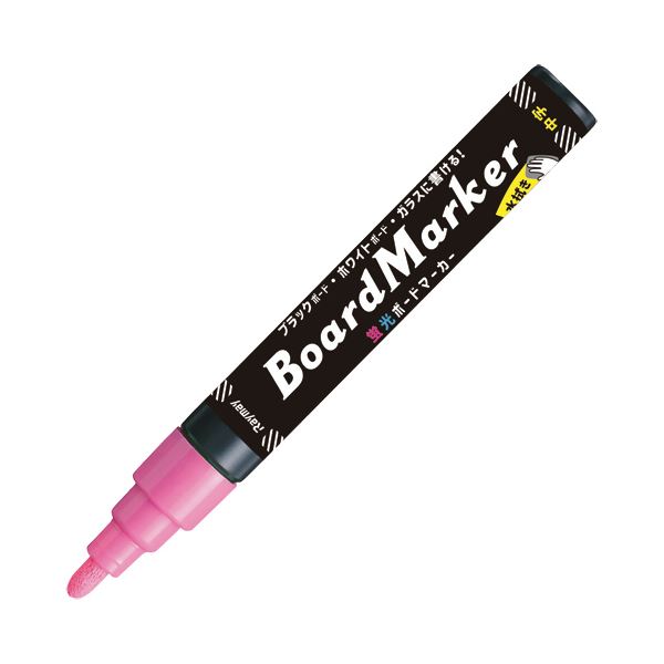 (まとめ）レイメイ藤井 蛍光ボードマーカー 中字ピンク LBM1046P 1本【×50セット】[21]