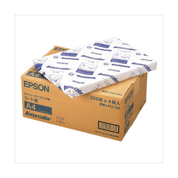 EPSON レーザ厚地の外套紙 LPCCTA4 A4 250枚×4冊 [21]