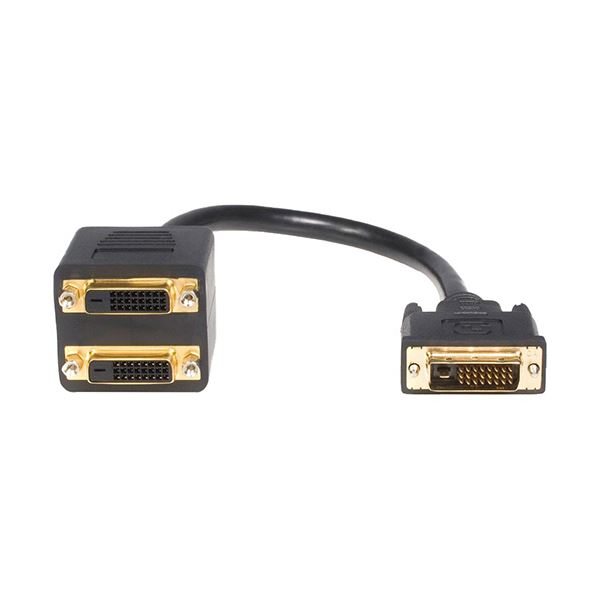 （まとめ） StarTech.com DVI-D分かれ出る有線テレビ 黒いこと 30珊 DVI D雄×1-DVI D刃針×2 DVISPL1DD1本 【×3書き割り】 [21]