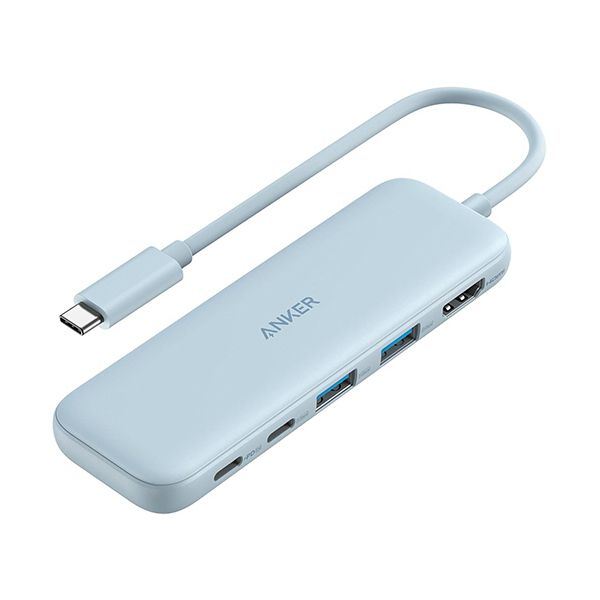 （まとめ） 船がかりジャパン ANKER 332 USB-Cこしき（5-インチ-1 PD100W相応う） 青碧 A8355031 1個 【×2書き割り】[21]