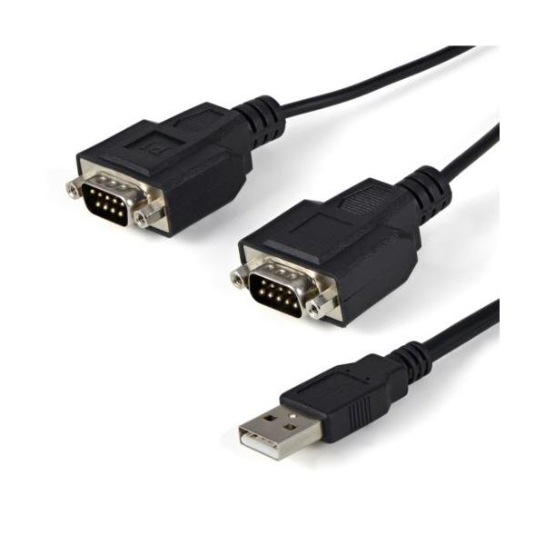 StarTech.com 2界面FTDI USB -禾穀類うつり変わりアダプター有線テレビ 1.8m 黒いこと ICUSB2322F1本[21]