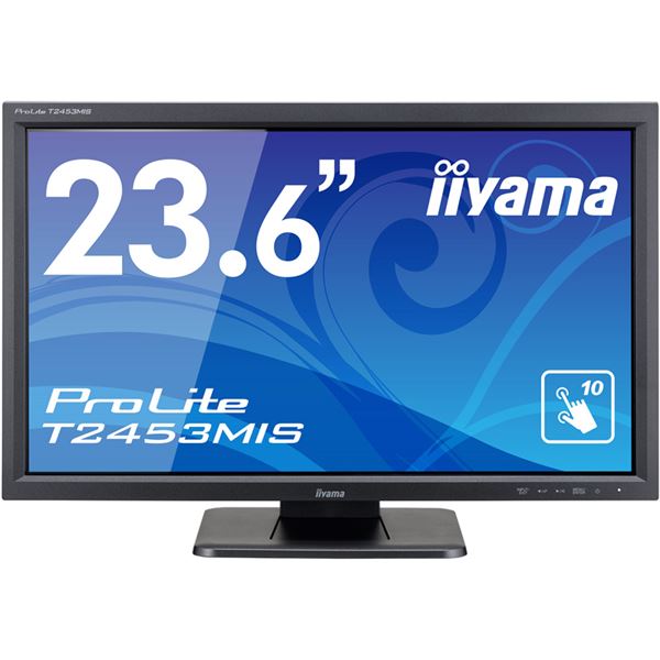 iiyama タッチパネル液晶ディスプレイ 23.6型 / 1920x1080 /D-sub、HDMI、DisplayPort / ブラック / スピーカー:あり / フルHD / VA / 赤外線方式 T2453MIS-B1 [21]