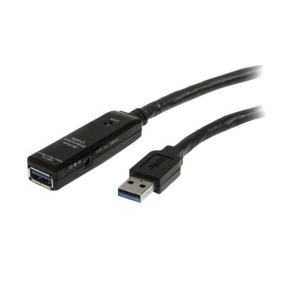StarTech.com USB 3.0 アクティブリピーターケーブル 5m 牡／刃針 5Gbps USB3AAEXT5M1本[21]