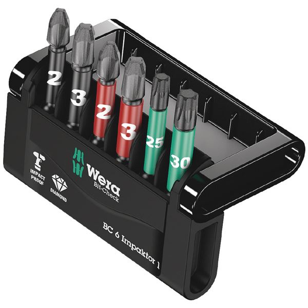 WERA ヴェラ 6点組 インパクト用 ビットセット ビットチェック 057695 工具 ツール DIY 作業工具 道具[21]