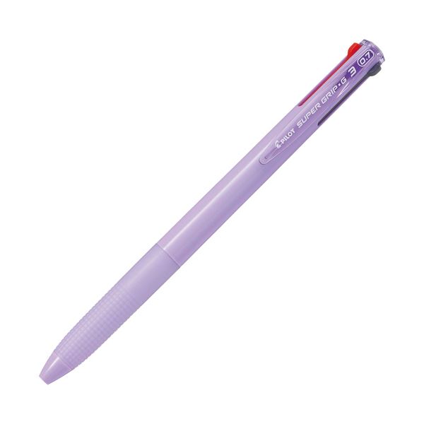 （まとめ）飛行士 3色油性ボールペンスーパーグリップG3 細字 0.7粍 パープル BKSG-30F-PU 1本【×30書き割り】[21]
