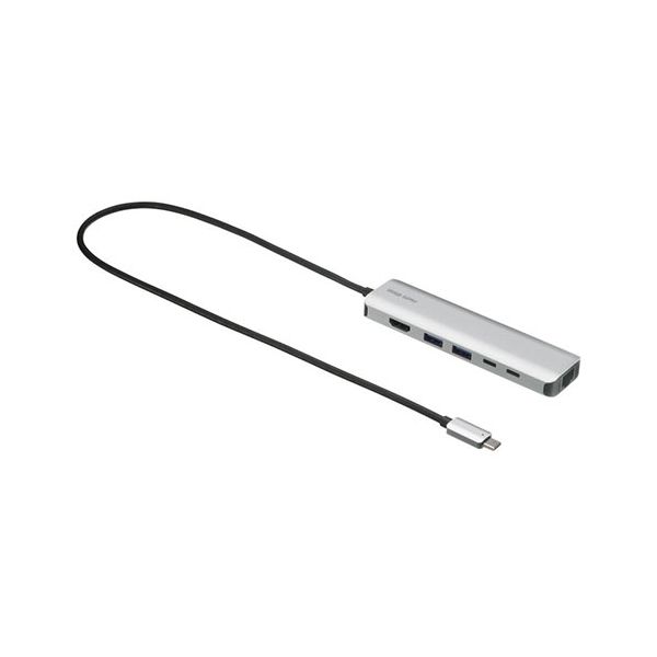 サンワサプライ 8K対応 USB Type-C ドッキングステーション シルバー USB-DKM9S[21]｜家具・インテリア雑貨　カグール