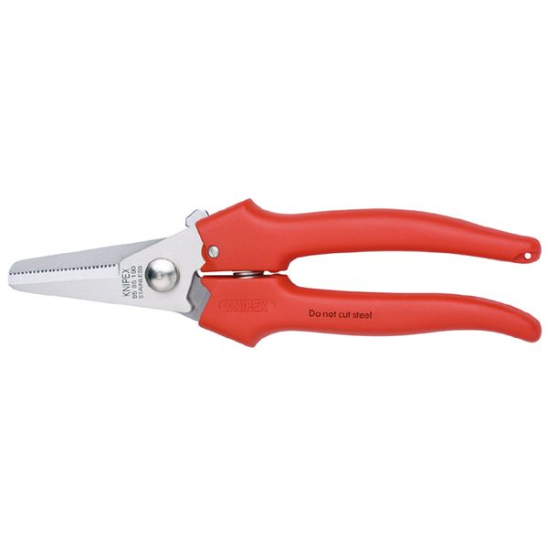 KNIPEX クニペックス 電工ハサミ 耐衝撃性プラスチックコーティング 全長190mm 9505-190 工具 ツール DIY 作業工具[21]