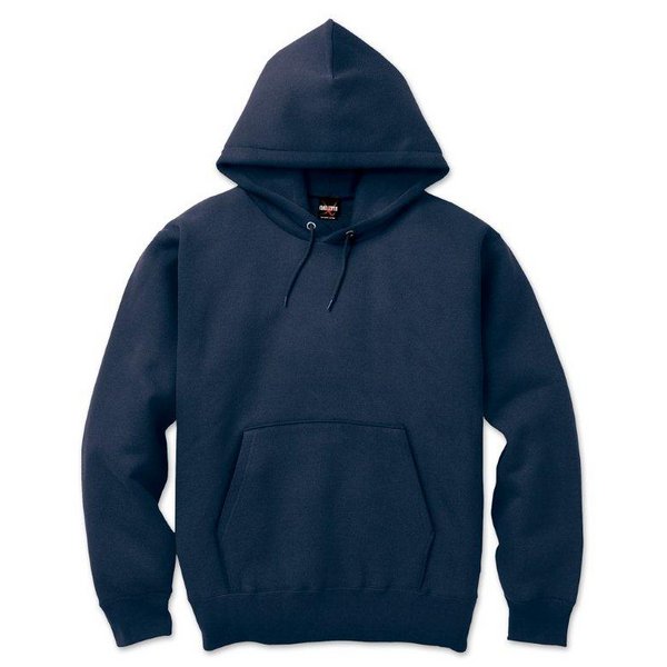 裏起毛 プル パーカー Sサイズ ネイビー 12.5oz ヘビーウェイト 綿混 コットン混 保温力抜群 男女兼用 プルオーバー[21]