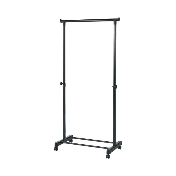 (まとめ）YAMAZEN パイプハンガー シングルオールブラック MKS-S（ABK）（S） 1台【×5セット】[21]