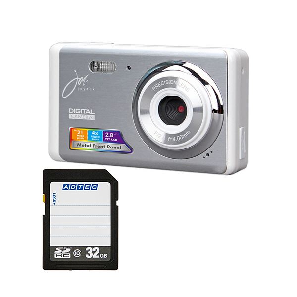 コンパクトデジタルカメラ JOY510FESWH ＋ 32GB SDHCメモリカード 1セット デジタルカメラ デジカメ カメラ 写真 PC パソコン[21]