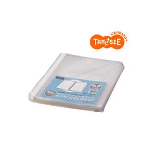 （まとめ）TANOSEE せつ然たる読みもの クリアブックポケット A4タテ 30穴 100枚入×12容器に並べる[21]