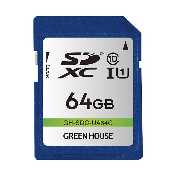 まとめ グリーンハウス SDXCメモリーカード64GB 1枚 GH-SDC-UA64G 21 UHS-I Class10