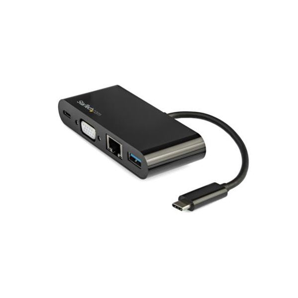 StarTech.com USB Type-C繋ぎ合わせるマルチアダプター 黒いこと DKT30CVAGPD 1個[21]