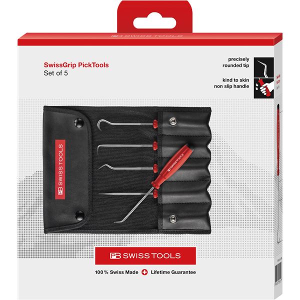 PB SWISS TOOLS ピービースイスツールズ 5本組 スイス連邦手持ち部分手合い ピックツールセットロールケース付 紙箱遣りかた 8685.SETCBB[21]