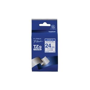 (業務用3セット) brother ブラザー工業 文字テープ/ラベルプリンター用テープ 【幅：24mm】 TZe-253 白に青文字 [21]
