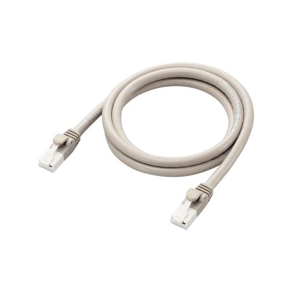 【3セット】 エレコム LANケーブル CAT6A 1m 高速 10Gbps ストレート 爪折れ防止 ライトグレー LD-GPAT/LG1/RSX3[21]