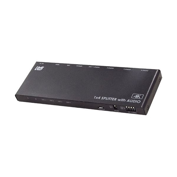 ラトックシステム 4K60Hz/ダウンスケール対応 外部音声出力付 HDMI分配器(1入力4出力) RS-HDSP4PA-4K[21]