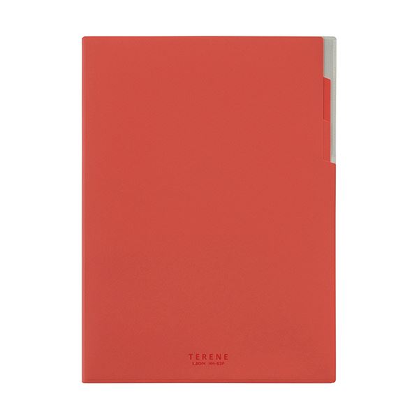 (まとめ）百獣の王事務器 ハードメモホルダーTERENE（テレネ） A4 赤いこと HH-63P 1冊 【×30書き割り】[21]