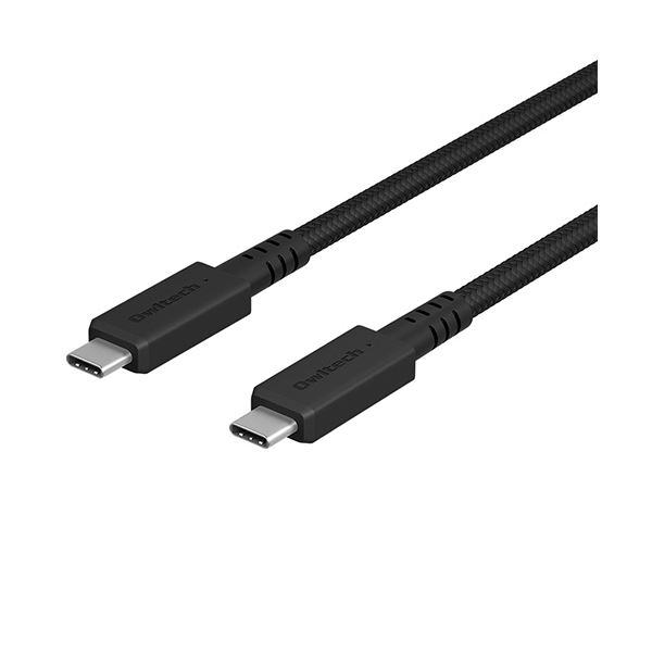 （まとめ） オウルテック10Gbps＆PD100W USB Type-C to Cケーブル ブラック 1m OWL-CBKG2PCC10-BK1本 【×3セット】 [21]
