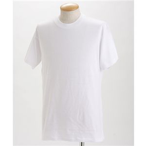 〔5枚セット〕 Tシャツ XXL ホワイト×5枚 綿100％ 半袖 ティーシャツ tシャツ ティシャツ T-shirt[21]