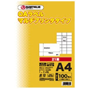 ジョインテックス OAマルチ下げ札 21面 100枚*5冊 A240J-5 [21]