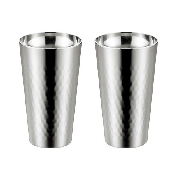 燕熟の技 チタン二重タンブラー 240ml 2P（ミラー仕上げ） EJA-3000 [21]