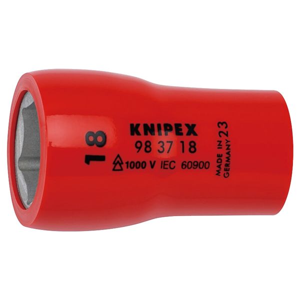 KNIPEX クニペックス 3/8SQ 1000V絶縁ヘキサゴンソケット 全長49mm 9837-18 工具 ツール DIY 作業工具[21]