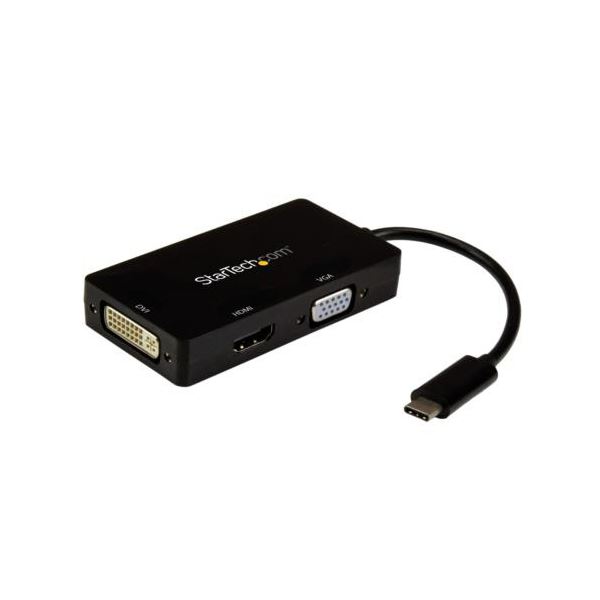 StarTech.com 3in1 USB Type-C接続マルチディスプレイアダプタ ブラック CDPVGDVHDBP1個[21]