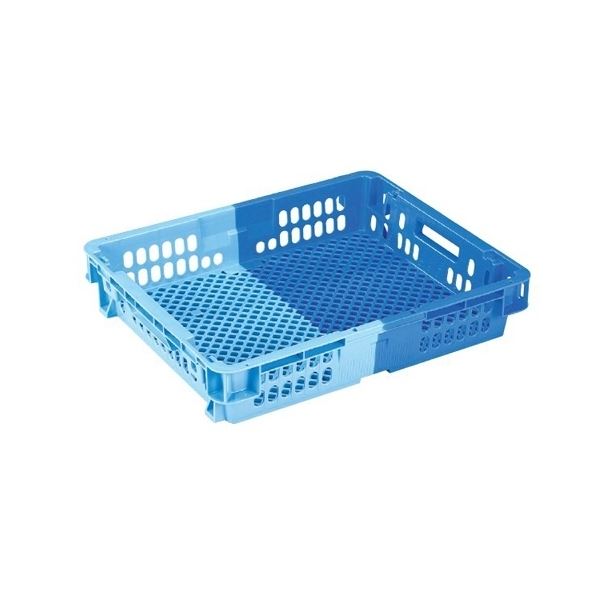 【10個書き割り】 お役目用容れものボックス席/食料雑貨類用容れもの 【NF-M26C浅】 靉靆たる青碧/青碧 材質：PP【代引不可】[21]