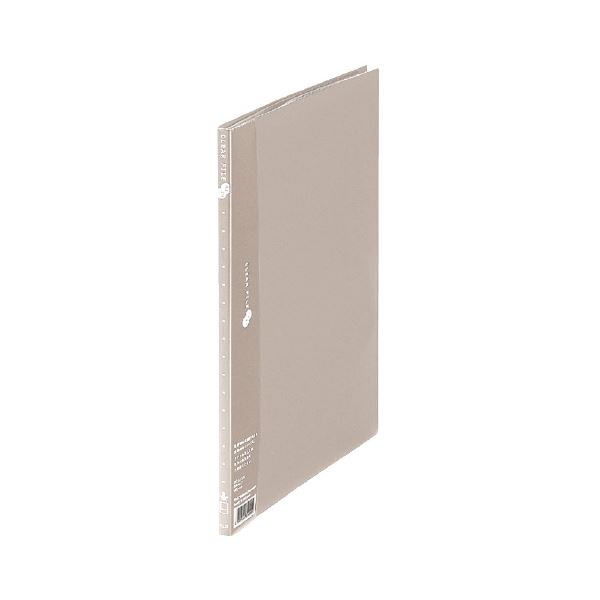 （まとめ） プラス クリアーファイル10P FC-121EL A4S 灰 10冊【×10セット】 [21]