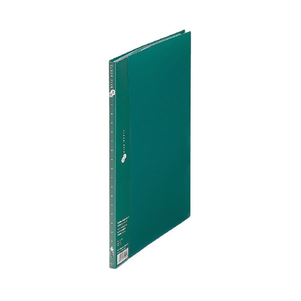 （まとめ） プラス クリアーファイル10P FC-121EL A4S 緑 10冊【×10セット】 [21]