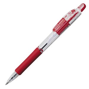(まとめ) ゼブラ 油性ボールペン ジムノックUK 0.7mm 赤 BN10-R 1本 【×60セット】[21]