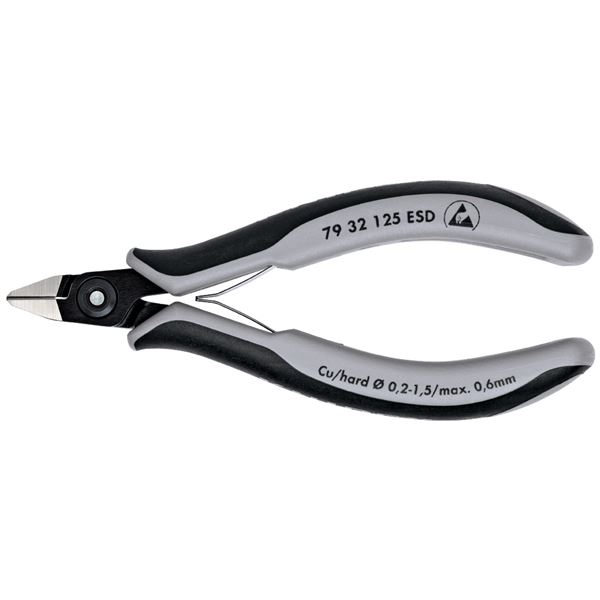 KNIPEX クニペックス 7932-125ESD 電子工学ニッパー 手道具 物の具 DIY やり方手道具 御先棒 ニッパー[21]