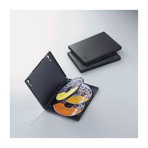 (まとめ)エレコム DVDトールケース CCD-DVD08BK【×10セット】[21]
