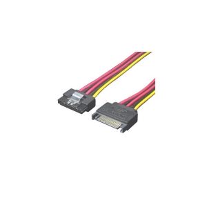 (まとめ)変換名人 SATA電源延長30cm SPR/CA30【×10セット】[21]