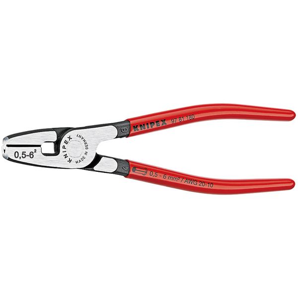 KNIPEX クニペックス 9781-180 挙げ句の果て捩り用 圧着プライヤー 手道具 物の具 DIY やり方手道具 御先棒[21]