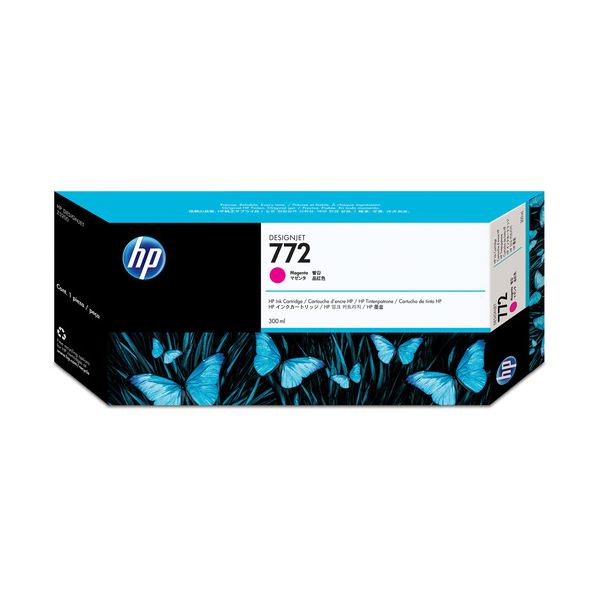 （まとめ） HP772 インキ薬莢 マゼンタ 300ml えの具系 CN629A 1個 【×3書き割り】[21]