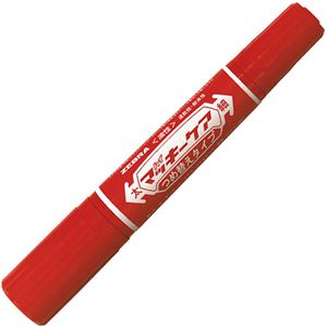 (まとめ) ゼブラ 油性マーカー ハイマッキーケア つめ替えタイプ 太字+細字 赤 YYT5-R 1本 【×40セット】[21]