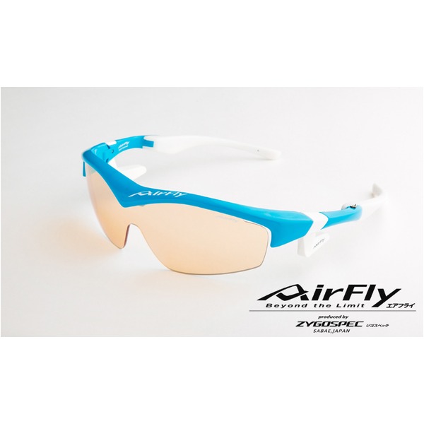AirFly（大気圏飛球）ノーズパッドレススポーツサングラス ユニ一発やる 天の原青色 AF-201 C5【代引不可】[21]