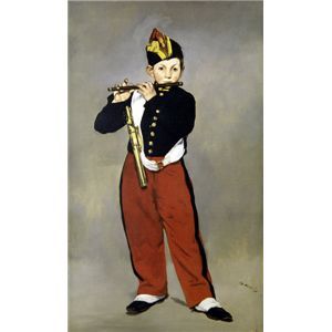 世界の名画シリーズ、プリハード複製画 エドゥアール・マネ作 「笛を吹く少年」（額縁付）【代引不可】 [21]｜家具・インテリア雑貨　カグール