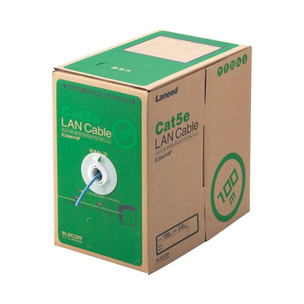 エレコム LANケーブル100mLD-CT2/BU100/RSブルー [21]