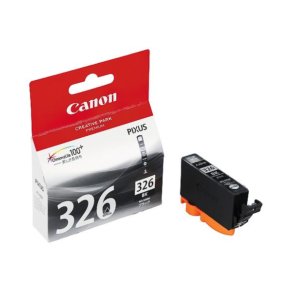 （まとめ） キヤノン Canon インクタンク BCI-326BK ブラック 4535B001 1個 【×4セット】[21]