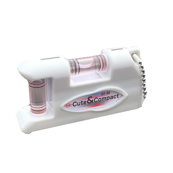 （まとめ）KOD イージーレベル 気泡管水準器器/位置づける物の具 【85粍】 磁石内蔵型 EZ-85W 白いこと(白) 〔御勤め用/DIY装置/日曜日宮大工〕【×20書き割り】 [21]