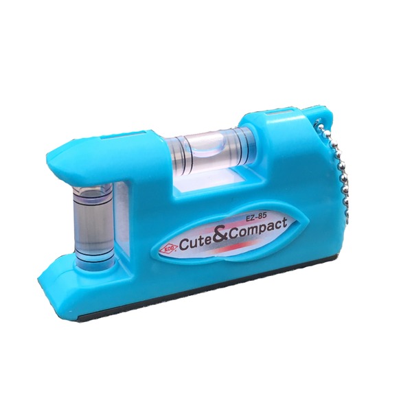 （まとめ）KOD イージーレベル 気泡管水準器器/位置づける物の具 【85粍】 磁石内蔵型 EZ-85C 青碧(青) 〔御勤め用/DIY装置/日曜日宮大工〕【×20書き割り】 [21]