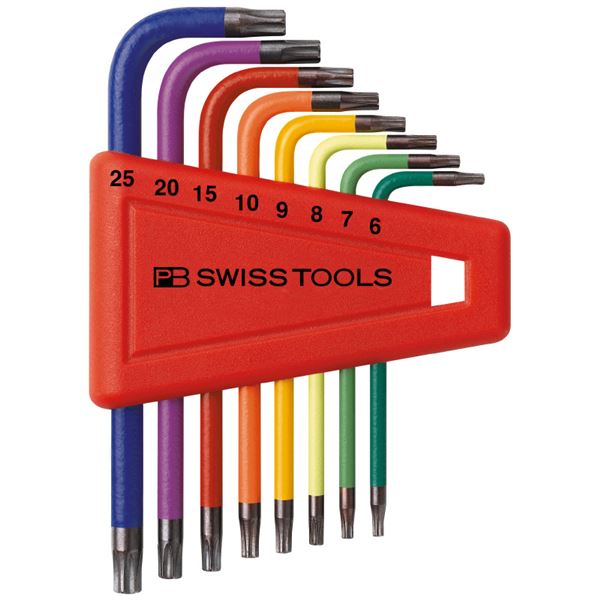 PB SWISS TOOLS 410H/6-25RB L型 レインボーヘクスローブレンチ 書き割り容器に並べる有りの実 物の具 物の具 DIY やり方物の具 御先棒 鍵 [21]