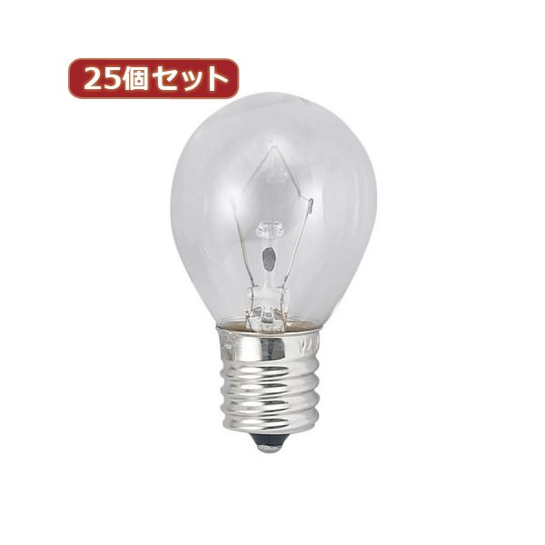 YAZAWA 25個セット クリプトンミニランプ40W形クリア KS351736CX25[21]
