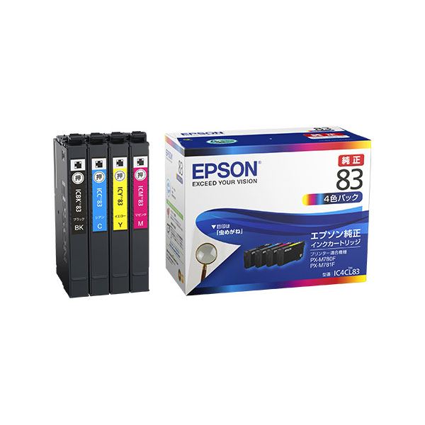 【純正品】EPSON エプソン インクパック【IC4CL83 4色】[21]｜家具・インテリア雑貨　カグール